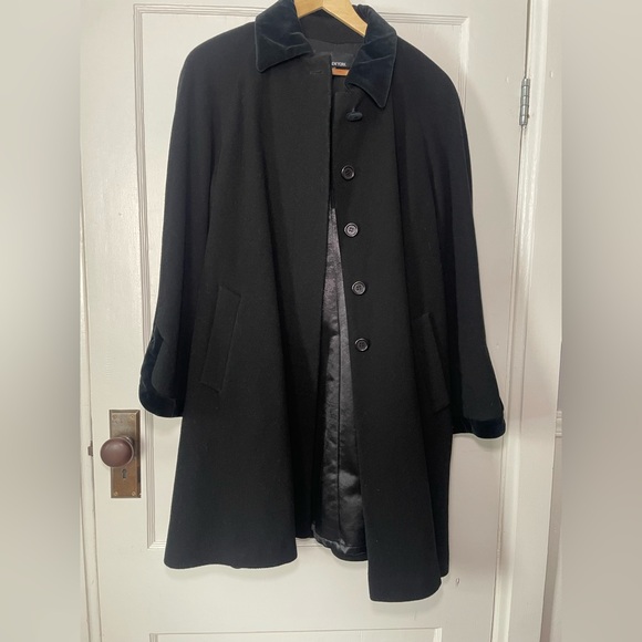 Vintage Jones New York Wool with cashmere swing coat -Size 14 - Picture 2 of 13